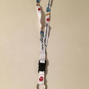 SWGA Sickle Cell Awareness lanyard